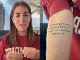 The drama mask, or laugh now, cry later image, may also be called smile now, cry later, since this is what the two faces are often doing. Woman Reveals Mask Quote As Dumbest Tattoo She S Ever Gotten Not Anti Mask I Promise The Independent