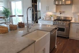 It can be placed in front of any wall of your kitchen or in proximity to dining areas. Alpine White Granite Transitional Kitchen The Fat Hydrangea
