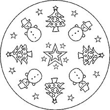 Mandala Lumiukko Joulu Ausmalbilder Ausmalbilder Weihnachten Ausmalen
