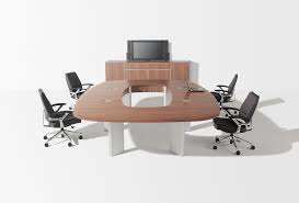 One of the more popular table options for conference tables, desks, or break rooms. Executive Open Conference Table And Credenza Ambience Dore