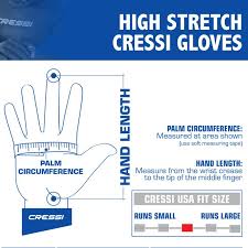 Cressi High Stretch Premium Neoprene Diving Gloves 2 5mm 3 5mm And 5mm For Men And Women
