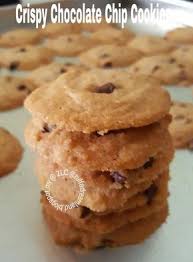 Crispy Chocolate Chip Cookies Biskut Cip Coklat Rangup Crispy Chocolate Chip Cookies Chocolate Chip Cookies Chip Cookies
