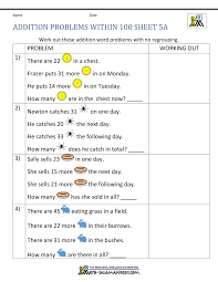 Grade 2 mixed addition and subtraction word problem worksheets. Addition Word Problems 2nd Grade