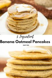 Best Vegan Banana Oatmeal Pancakes 5 Ingredients Only Simply Bakings Recipe Banana Oatmeal Pancakes Vegan Banana Banana Oat Pancakes