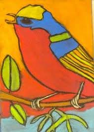 Chalk Bird Art Project Deep Space Sparkle Bird Art Art Projects School Art Projects