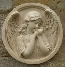 Pin By Roger Castillo On Art Garden Wall Plaque Angel Sculpture Angel Statues