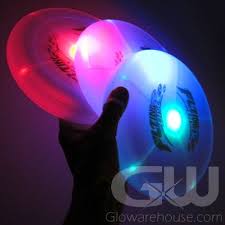 Led Glow Frisbee With Glowing Lights Glowarehouse Com