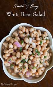 Quick And Easy White Bean Salad Recipe Simplyrecipes Com Recipe White Bean Salad Recipes Bean Salad Recipes White Bean Salad