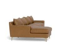 Sloan Leather 4-Seat Chaise Sectional