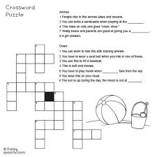 Smart, easy and fun crossword puzzles to get your day started with a smile. 2nd Grade Beach Themed Crossword Puzzle Printable Activities For Kids Homeschool Reading Preschool Learning Activities