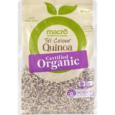 In terms of nutrition, couscous is quite high in protein, providing more than 10% of our daily requirement in a single cup. Macro Organic Tri Colour Quinoa 500g Bunch