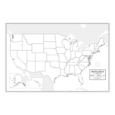 The blank us map has a remarkable significance as it illustrates an extensive variety of diverse geography subject matters by the use of such outline maps of the united states. United States Blank Wall Map The Map Shop