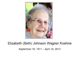 Elizabeth Elizabeth Claire Wagner Koehne Claire Wagner Koehne Obituary