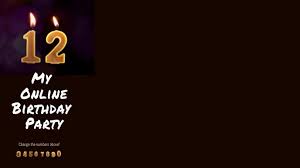 How to make a happy birthday zoom background step one. Online Birthday Party Zoom Background Video Template Postermywall