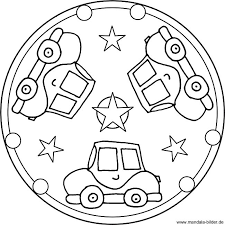 Dieses ausmalbild zeigt eien pferdekopf zum ausmalen für kinder. Auto Mandala Fur Kinder Window Color Vorlage