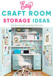 Indeed, creating a craft space that helps you unwind and promotes productivity can make all the difference. Easy Craft Room Storage Ideas