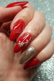 Red and pink stiletto nails. 75 Nail Art Designs For Christmas Body Art Guru