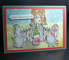 Wichtelweihnacht Und Ein Geheimnisvoller Garten Stampin Up In 2020 Homemade Christmas Cards Stampin Up Christmas Cards Christmas Holiday Cards