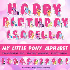Happy birthday web banner, volumetric bright 3d letters, gift boxes with bows and confetti. My Little Pony Alphabet Printable Alphabet Birthday Banner Pony Birthday Pony Party Printable Abc Pony Clipart Birthday Decorations Pony Birthday My Little Pony Birthday Little Pony Birthday Party
