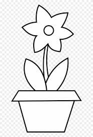 Flower in pot coloring page. Flower Pot Coloring Page Free Clip Art 229422 Flower Mri Vegetable Gif Free Transparent Png Clipart Images Download