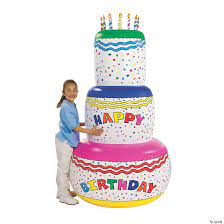 Thankfully, there's gifttree's online birthday gift delivery. Jumbo Inflatable Birthday Cake Oriental Trading
