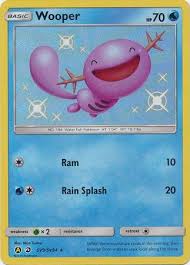 Wooper is a water/ground type pokémon introduced in generation 2. Wooper Sun Moon Hidden Fates Pokemon Trollandtoad