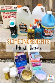 Slime Ingredients Slime Ingredients Slime For Kids Slime Party