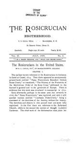 1 hour 52 min ago. Rosicrucian Brotherhood V2 N3 July 1908 Iapsop Com