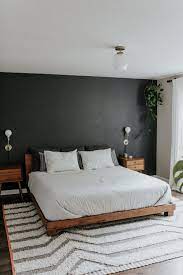 Vanities can be your one stop shop in bedroom furniture for getting ready in the morning. Black Accent Wall Wood Mid Century Modern Nightstands Platform Bed White Bedding Homedecorhowto Bedroom Interior Bedroom Inspirations Home Decor Bedroom