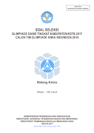 Pembahasan soal osk kimia 2018 essay no. Pdf Soal Seleksi Olimpiade Sains Tingkat Kabupaten Kota 2017 Calon Tim Olimpiade Kimia Indonesia 2018 Bidang Kimia Adrianto Shifa Academia Edu