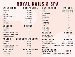 All prices are inclusive of gst. Updated Price List For 2020 Royal Nails Spa Facebook