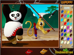 Come to this page now and play 123peppy.com dress up games without getting bored. Kung Fu Panda 2 Coloring Page Online Game