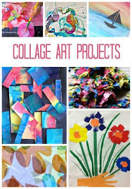 Collage Art For Kids Fantastic Fun Learning Preschool Art Collage Art Projects Preschool Arts And Crafts
