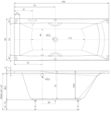 Repabad ferrara freistehende duo badewanne 2 größen | 1800 x 850 und 1900 x 950 mm. Grosse Badewanne Extra Tief Schulter Und Knie Unter Wasser
