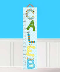 Toad And Lily Monster Letter Personalized Growth Chart Zulily