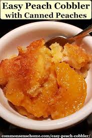 This Easy Peach Cobbler Recipe With Canned Peaches Has That Wonderful Old Fashioned Flavor S In 2020 Peach Cobbler Easy Easy Peach Cobbler Recipe Peach Cobbler Recipe