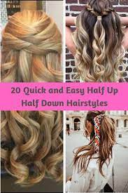 20 Quick And Easy Half Up Half Down Hairstyles Topkerja Com Half Up Hair Up Hairstyles Down Hairstyles