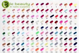 Gildednails Le Beauty Colour Chart