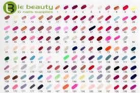 gildednails le beauty colour chart