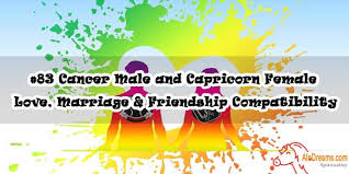 A friendship between a capricorn and another capricorn means each is being pushed by the other to become their best, even if this may create some conflict. 83 Cancer Male And Capricorn Female Love Marriage Friendship Compatibility