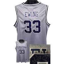 Will the former hoyas star shine as the head coach of a declining program? Athlon Sports Patrick Ewing Signed Georgetown Hoyas Grey Nike Tb Jersey Minor Snag Spot Xl Steiner Hologram