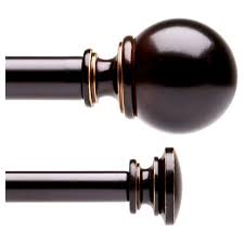 They typically have large ball ends that give the rod a although the brackets used to hang your particular umbra loft drapery rod might differ from the next, you will discover that the process of installing the. Loft By Umbra 36 66 Ball Double Curtain Rod Bronze Target