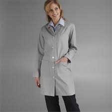 110454 cintas female staff length lab coat