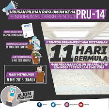 Tarikh mengundi, tarikh penting, tarikh hari mengundi untuk pru 14 (2018). Suruhanjaya Pilihan Raya Malaysia On Twitter Info Pru 14 Tarikh Tarikh Penting Sempena Pilihan Raya Umum Ke 14 Jom Kita Mengundi Follow Subscribe Facebook Https T Co Uzdakeysi0 Instagram Https T Co Sig6tdlno9 Youtube Https T Co
