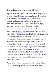 Menulis surat protes yang ditujukan kepada paus d. Sejarah Perkembangan Merkantilisme Pdf
