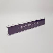 Tons of modern color choices, over 15 options, available for your new name plate from griffco supply. Name Plate Holders Ltd Products