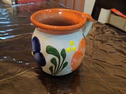 Jarrito De Barro Decorado Decorated Clay Mug Made In By Jazzgifts Clay Mugs Clay Cup Mexican Ceramics