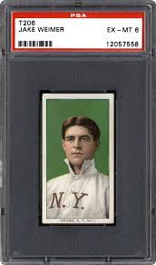 1909-1911 T206 White Border Jake Weimer