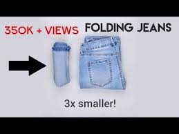 How To Fold Jeans Pant Tricks Life Hacks 2018 Youtube Folding Jeans How To Fold Jeans How To Fold Pants
