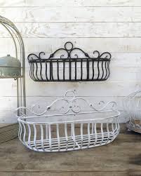 Metal Wall Basket Kitchen Home Decor Distressed Black Fruit Basket Plant Holder Zinc Decor Farmhouse Metal Wall Basket Basket Wall Decor Baskets On Wall